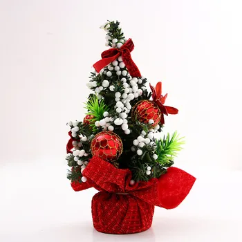 Малко за украса на Коледното домашно парти Мини-Коледна елха 20 см 3 # Цветни настолни подаръци 4 # 5 # 6 # Аксесоар Изображение