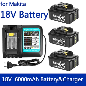 Подходящ за подмяна на литиеви батерии в 18v Makita BL1860 BL1850 BL1840 BL1830 BL1820 BL1815 LXT-400 на обновената версия. Изображение