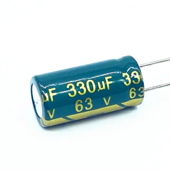 20 бр/много висока честота на низкоомный 63 330 icf алуминиеви електролитни кондензатори с Размер 10 *20 330 icf 20% Изображение