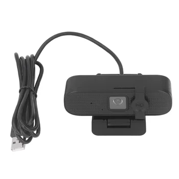 Потоковая уеб камера с Въртене на 360 градуса, Щепсела и да играе USB с Автофокусировкой USB Компютърна уеб камера ABS и PC 4K за Дома Изображение