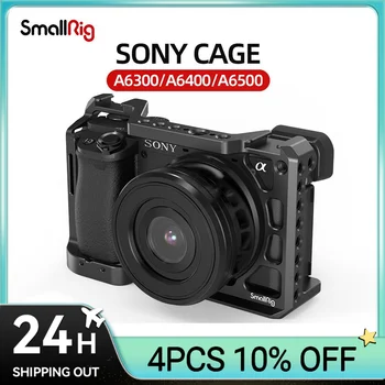Клетка за камера SmallRig A6400 за Sony Alpha A6300/A6400/A6500/A6100 с дупки за резби 1/4 3/8 за видео блог Възможност САМ 2310 Изображение