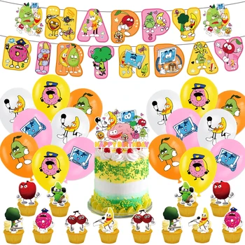 Мозъчна игра с лопата, украса за парти в чест на рождения ден, Аксесоари за партита, банер с въздушно топка, на фона на торта, Детски душ Изображение
