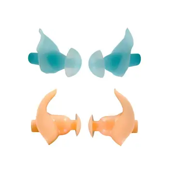 Меки Силиконови тапи за уши за плуване Водоустойчив Работни тапи за уши за къпане, Защитни тапи за уши за уши Изображение