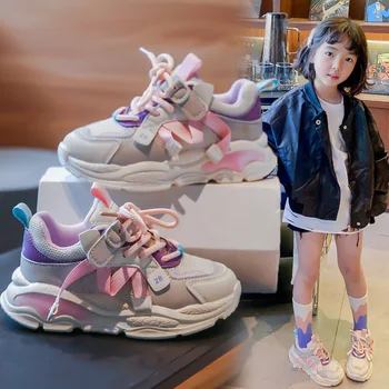 Детски обувки за момчета, спортни обувки, Окото обувки за бягане за малки момичета, устойчива на плъзгане обувки за малки момчета, мека подметка, детски обувки Тенис Infantil Menino Изображение