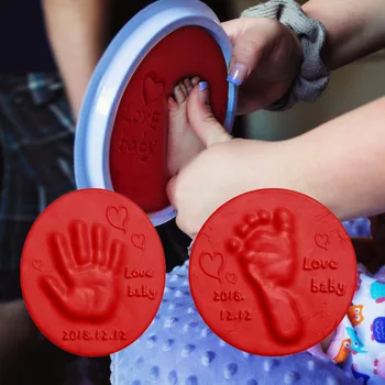2023 Грижи за дете Въздушното Сушене на Мека Глина, Определени за вземане на Пръстови отпечатъци от детски ръце, Комплект за рисуване Пръстови отпечатъци от Ръцете на Родителите и на детето, Детски играчки Изображение
