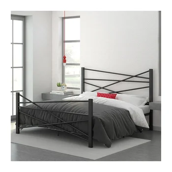 RTS най-Новият дизайн на Заводска Доставка на Атрактивна Цена Мебели За Спалня, Метални Рамки на Леглата Бестселър Изображение
