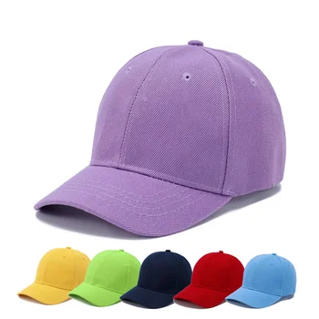 Лятна Детска Шапка За момичета и момчета, Обикновена Памучни Регулируеми шапки с букви, Детски Шапки, бейзболна шапка от Слънцето в стил хип-хоп Изображение