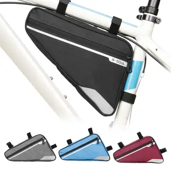 Велосипедна чанта с трехточечной фиксиране, комплект за конна езда, Чанта за съхранение на Велосипеди, Аксесоари за езда, Триъгълни набор от инструменти, Велосипедна чанта Изображение
