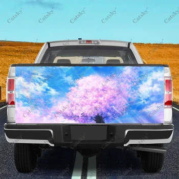 аниме cherry blossom japan automobile етикети модификация на задната опашка на камион боядисване на подходящи аксесоари за опаковане на болки в камион етикети Изображение