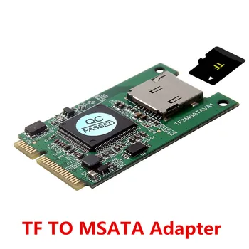Адаптер Micro SD TF Card to mSATA SSD mSATA Mini PCI-e SSD to Micro SD TF Карта Конвертор за PC, Лаптоп Изображение