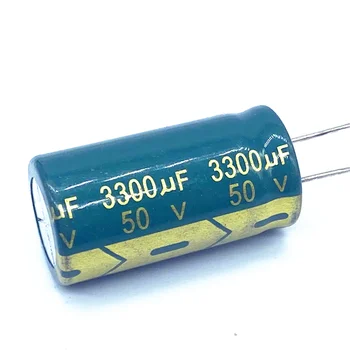 2 бр./лот от 50 На високочестотен нисък импеданс 50 На 3300 icf алуминиеви електролитни кондензатори размер 18 *35 3300 МКФ50 В 20% Изображение