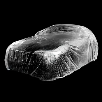 Универсален Калъф L Car спорт ютилити превозно средство За Гараж От Дъжд И Прах Прозрачен Еднократна Водоустойчив, Прахоустойчив, Прозрачна Пластмаса Изображение
