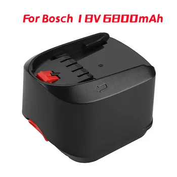 18 6800 mah литиево-йонна батерия за Bosch 18 В PBA PSB PSR PST Инструменти на Bosch за дома и градината (само за тип C) AL1830CV AL1810CV AL1815CV Изображение