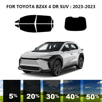 Предварително Обработена нанокерамика за кола, Комплект за UV-Оцветяването на Прозорци, Автомобили фолио За прозорци на TOYOTA BZ4X 4 DR SUV 2023 Изображение