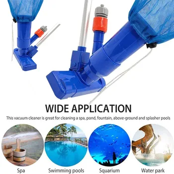 Инструмент за почистване на басейна Вакуумно корона Преносим Смукателния филтър за басейн, аксесоари за почистване на чантата ЕС Изображение