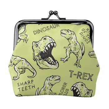 Чантата с динозаври, Малка в Чантата си за дреболии с катарама във формата на целувка, чантата с катарама за жени Изображение