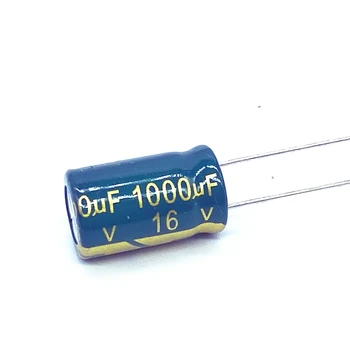 100ШТ 1000 uf 16 В 16V1000 icf Алуминиеви Електролитни кондензатори с висока честота на 8X16 мм Изображение