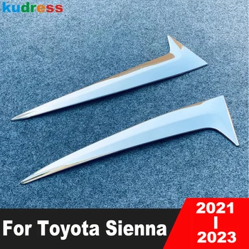 Автоаксесоари За Toyota Sienna 2021 2022 2023 Хромирани Елементи Спойлер На Задното Стъкло Странично Крило На Триъгълни Формоване Декоративни Лайсни Изображение