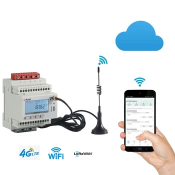 Wifi кВтч-метър Rs485 Комуникация 3-Фазно брояч на енергия на Din-шина Ин Energi Meter Изображение