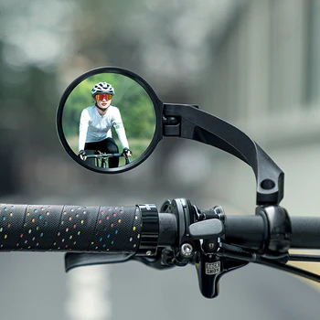 Кормило Огледало Противоударное Кормило Огледало Въртящо се На 360 Градуса МТБ на Огледалото за обратно виждане Мотоциклет Отразяващо Огледало за Колоездене Изображение