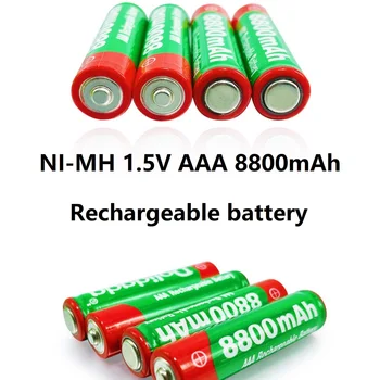 Безплатна доставка NI-MH 1,5 ААА 8800 mah Акумулаторна Никел-Водороден батерия Зарядно Устройство, което се Използва за Температура пистолет, фенерче и т.н Изображение