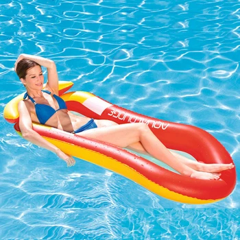 Сгъваем Надуваем надуваем матрак за плуване с надуваеми помпа за басейн, лятна парти, плажна играчка Изображение
