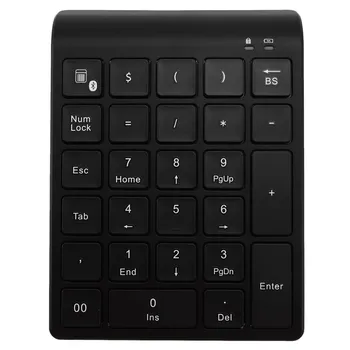 27 Безжична цифрова клавиатура Bluetooth Мини цифрова клавиатура с допълнителни функции, като Цифров екран за задачите на счетоводството на КОМПЮТЪРА Изображение