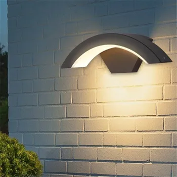 Външен водоустойчив led монтиран на стената лампа от лят под налягане алуминий, монтиран на стената лампа за градината, градински мебели, стенни аплици, лампа Изображение