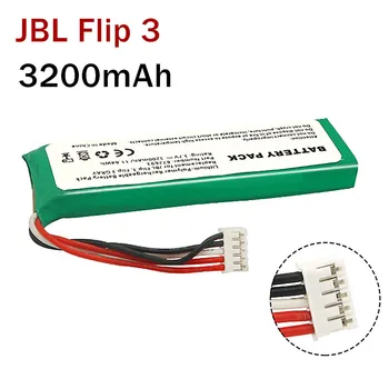 Батерия за динамиката на JBL Flip 3 Bluetooth Kaleidoscope FLIP3 GSP872693 3,7 V 11,84 Wh 3200 mAh Батерия За Динамиката на Акумулаторна Батерия Изображение