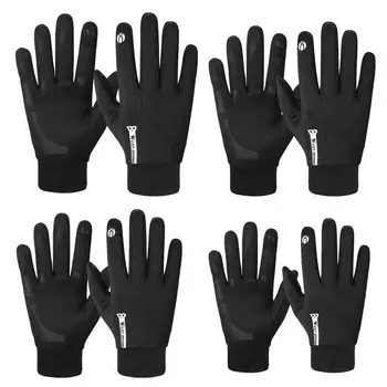 Минерални ръкавици Меки Ръкавици за сензорен екран за целия пръст, Топло зимно Облекло За Джогинг, каране на ски, Колоездене, Алпинизъм и Изображение