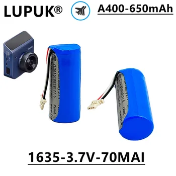LUPUK - оригинална литиево-йонна акумулаторна батерия 1635, 3,7 В, 650 mah, която е използвана за модел на Интелигентна Dash Cam A400 Изображение
