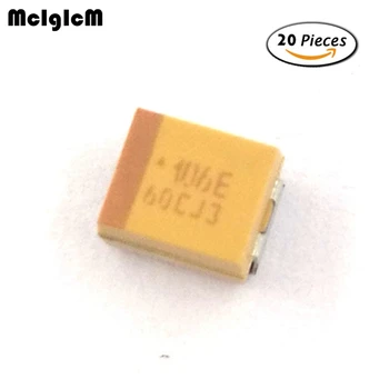 MCIGICM 20pcs B 3528 10 icf 25 В SMD кондензатор танталовый Изображение