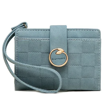 Нов женски кратък портфейл Модерен просто чантата с цип Zero Изображение