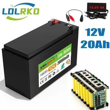 Батерия 12V 18650, Акумулаторна батерия 18650, литиеви батерии, акумулаторна батерия, Слънчева акумулаторна батерия, Електрическо осветление, зарядно устройство 12V 4A Изображение