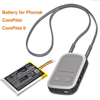 Батерия OrangeYu 300mAh IP462539 за Phonak ComPilot， ComPilot II Изображение