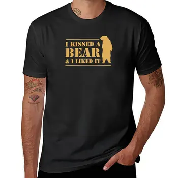 I kissed a мечка, и много ми хареса, страхотна тениска с изображение, аниме, къса тениска за момчета, тениски за тренировки за мъже Изображение