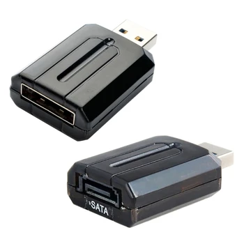 Универсален led адаптер USB to/USB3.0 за eSATA Изображение