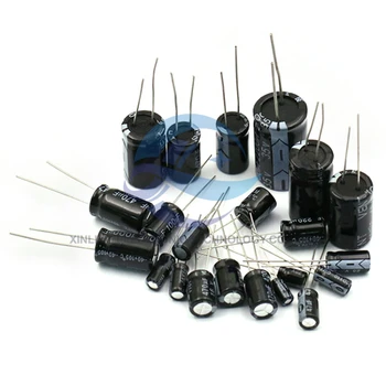 20pcs висока честота на 25/35/50 В/10 мкф47/100/220 мкф470/2200 icf за вградени компоненти алуминиеви електролитни кондензатора Изображение