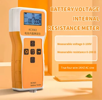 Измерване на напрежение на батерията RC3563, тестер за напрежение с вътрешно съпротивление, набор от датчици за напрежение, за да се литиево-железен фосфат батерии 18650 Изображение