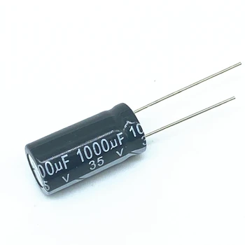 10ШТ Високо качество 35V1000UF 10 * 20 мм, 1000 uf 35V 10 * 20 Електролитни кондензатори Изображение