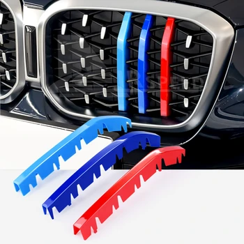 За BMW X4 G02 xDrive30i 2022-2023 ABS Автомобили и Предната Решетка, В Ивица, Седалките В Ивица С Мрежа Стикер За украса, Аксесоари за Автомобили Изображение