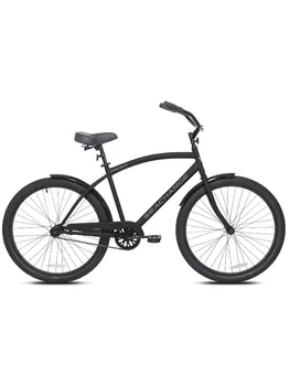 Kent Bicycles 26-инчов мъжки велосипед Seachange Beach Cruiser, черен Изображение