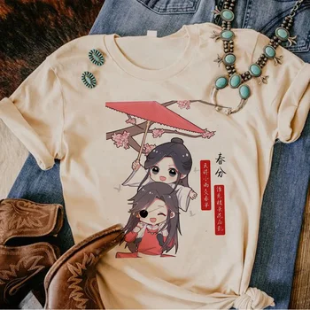 Тениска Tian Guan Ci Fu Tgcf дамски Y2K японската дизайнерска тениска дамски дизайнерски дрехи аниме в стил харадзюку Изображение