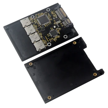 2,5-инчов карта адаптер 4 TF на SATA твърд диск SSD собствено производство, за групова RAID-карти Micro-SD SATA Изображение