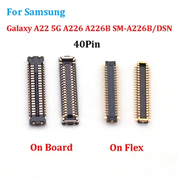 5x Гъвкав кабел Конектор спк стартира строителни Jack Контакт на дънната платка 40 Pin За Samsung Galaxy A22 5G A226 A226B Конектор SM-A226B/DSN Изображение