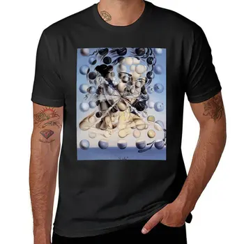 Нова тениска Galatea of the Spheres от Salvador Dali, реколта тениски, тениски с графичен дизайн, обикновена черни тениски, мъжки Изображение