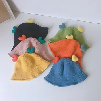 Сладко Детска шапка с уши на мечка, есенно-зимни Топли детски аксесоари За момичета и момчета, модна шапка рибар Изображение