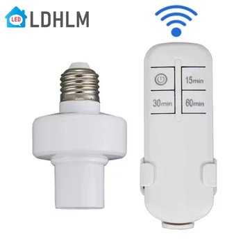 LDHLM Безжично дистанционно управление E27, Притежателят на лампи за led лампи, Комплект безжични ключа на светлината AC180-250V Изображение