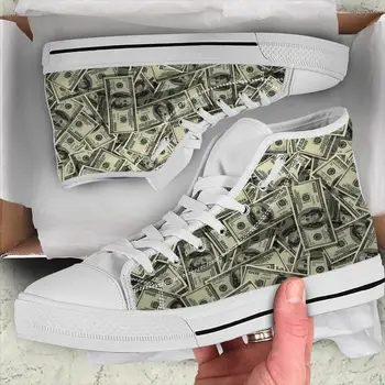 Горещ Долар, пари, Пари, Забавна Спортна Класически Обувки За Бягане, Ежедневни Дишаща Лека Обувки С 3D принтом, Мъжки И Дамски Модни Маратонки Изображение